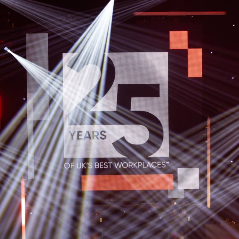 25 Years of UK's Best Workplaces Event Sign