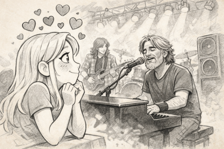 A hand-drawn sketch of a guest