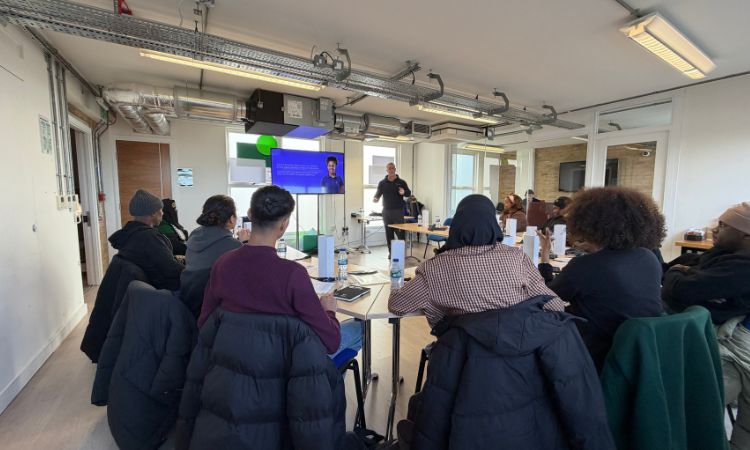 glp training, doing an in person lesson with our partnered employers, omni group